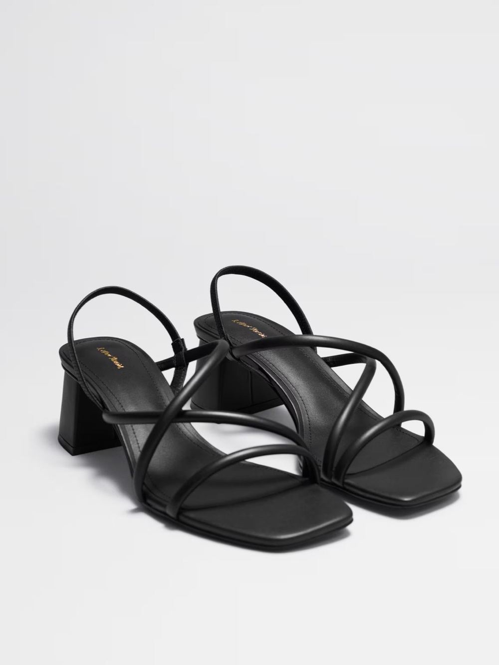 &Other Stories - Black Strappy Block Heel Sandals